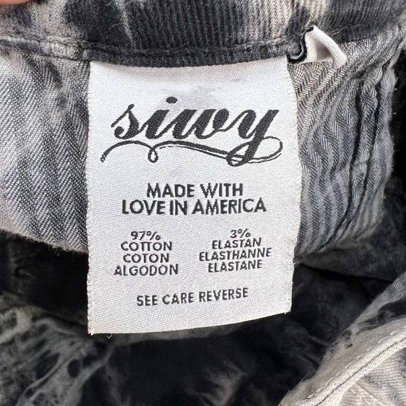 Siwy Jeans Women's Hannah Jeans Size 26 (2) Black Tie Dye Embossed Pockets - Picture 15 of 17